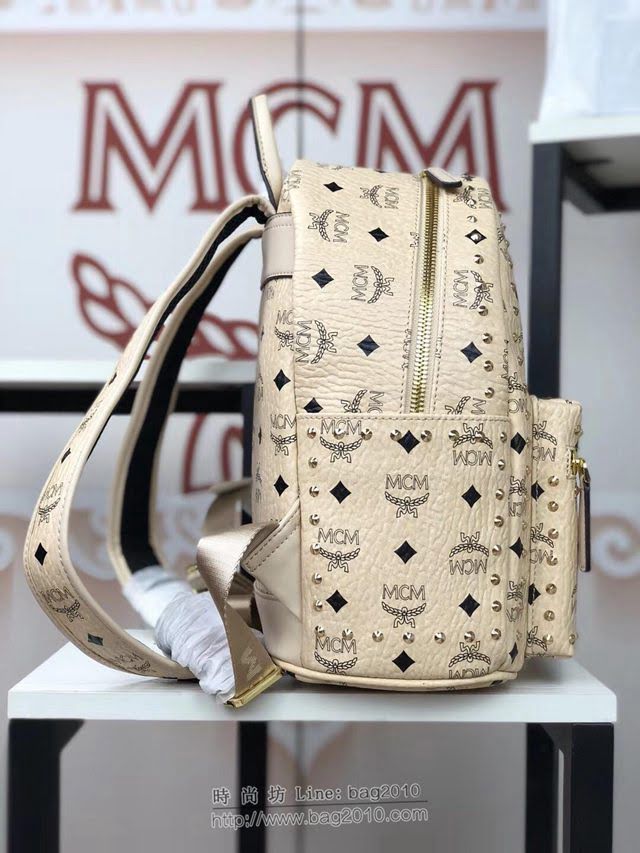 MCM雙肩包 原單 5917小號 夏季新款 純手工定制版 48k鍍金 MCM女後背包  mdmc1115